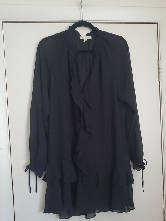 Thirty/ Thirty L A Dresses & Skirts - *NWT* THIRTY/ THIRTY L ABlack Ruffle Long Sleeve Tunic Dress